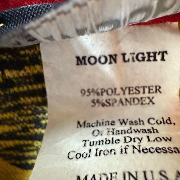 Moonlight by Y & S Small Mustard Wearable Art to Wear Artsy Shirt Top Abstract - Picture 3 of 8